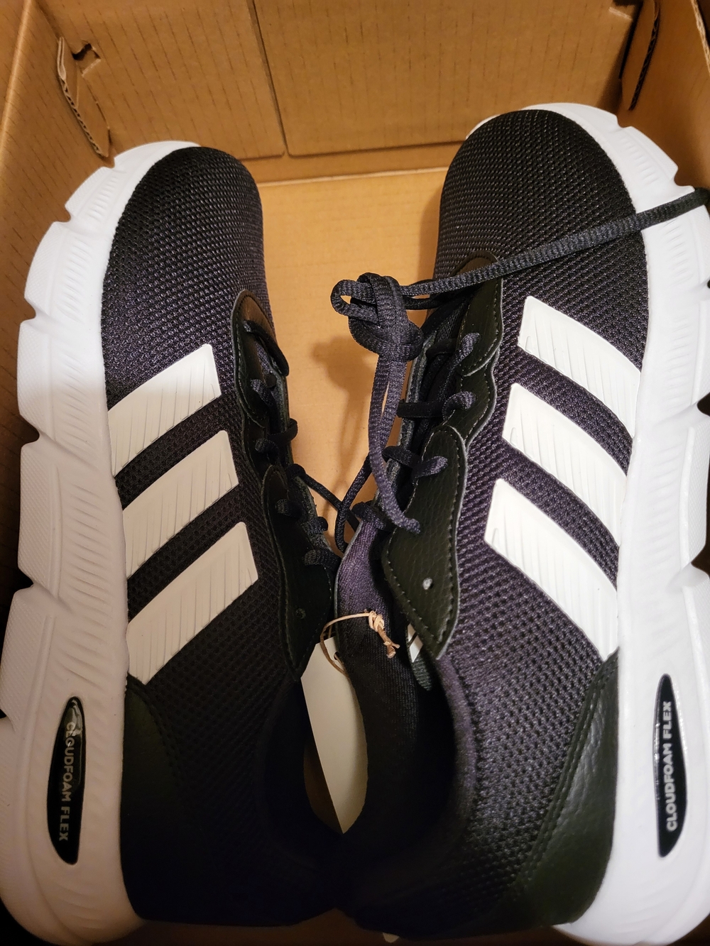 Adidas Men's Black & White Athletic Sneakers
